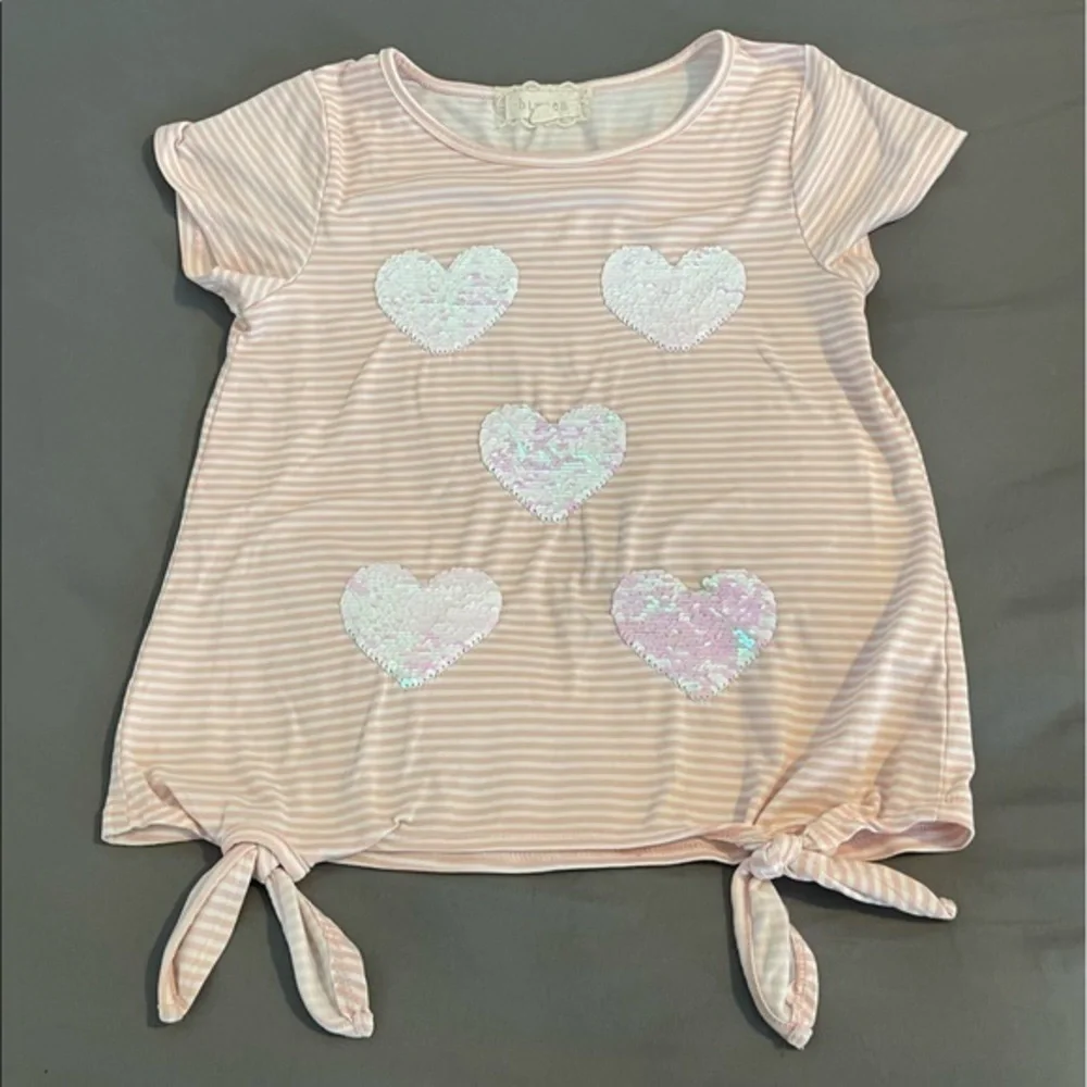 Girls Sequin Knot Tee - Picture 2 of 3